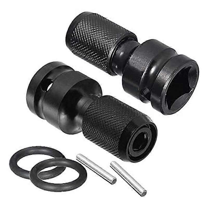 Hex Socket Adapters with Quick Release Hex Converter Bits for Percussion Ratchet Screwdriver Bits(2pcs)