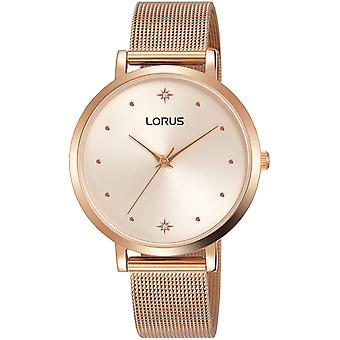 Lorus woman Quartz Analog Women Watch with STAINLEss Steel Bracelet Gold Plated RG250PX9
