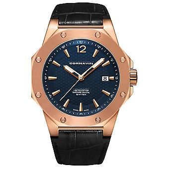 Downtown 3h Swiss Quartz Analog Man Watch with Cowskin Bracelet CO2021-2018