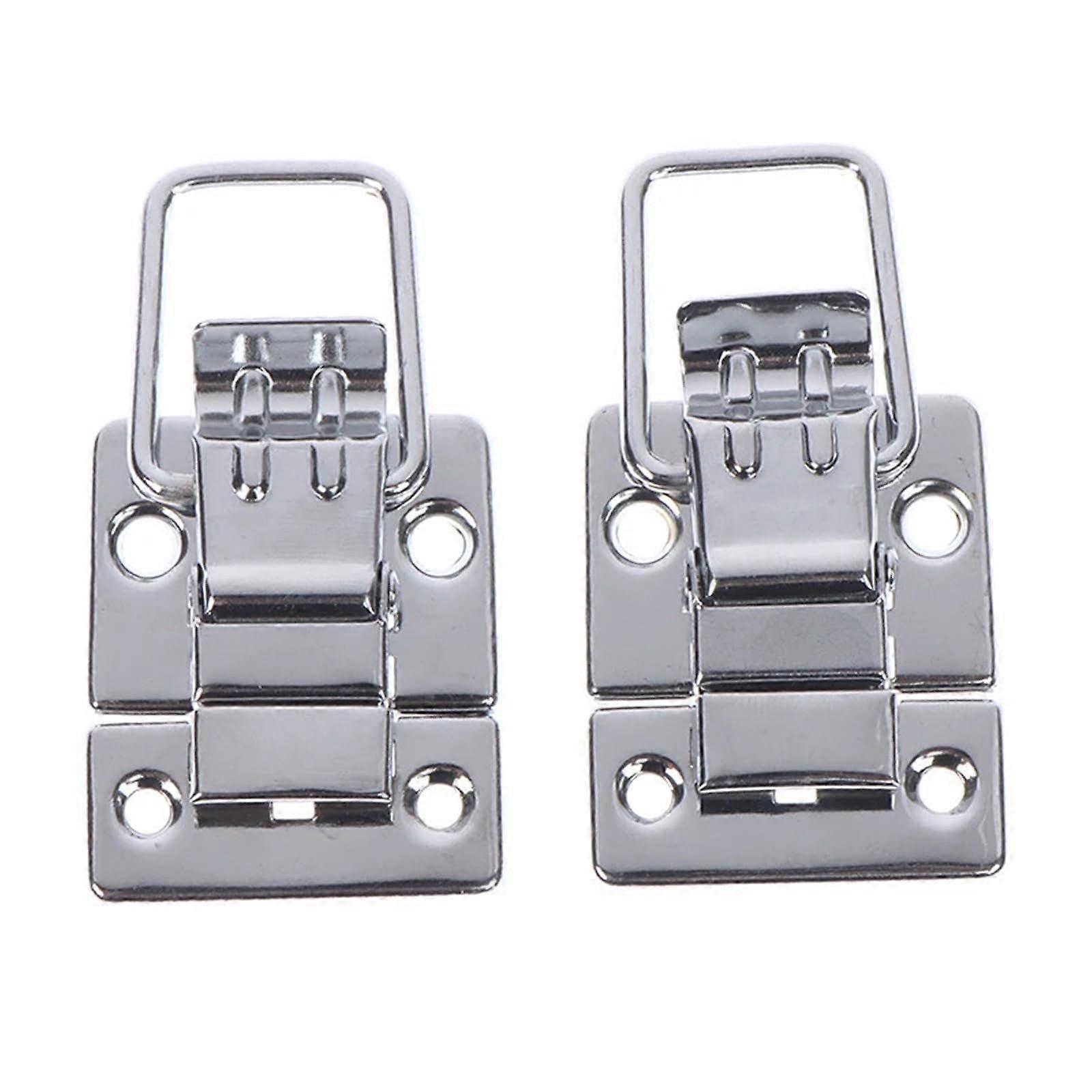 2Pcs Stainless Steel Toggle Latch Lock for Cabinets and Toolbox, Durable Secure Quick Release Design