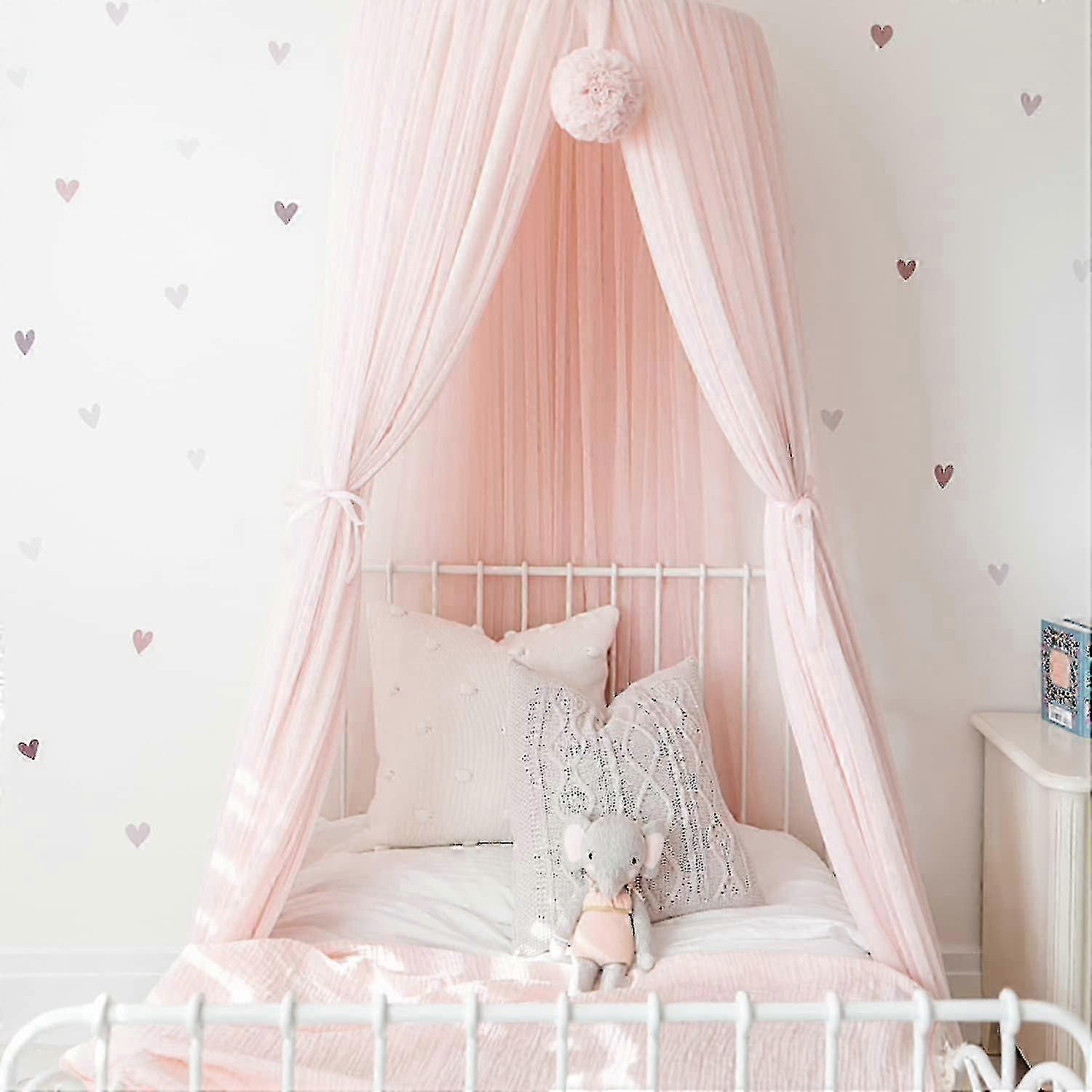 Round Dome Mesh Bed Canopy