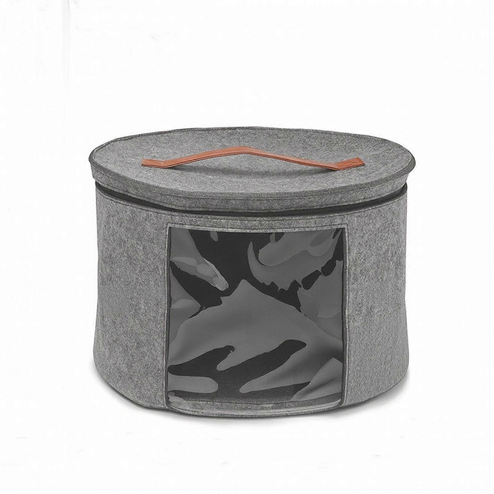 Hat Organizer with Clear Window | foldable, Portable, folding hat Storage Box,