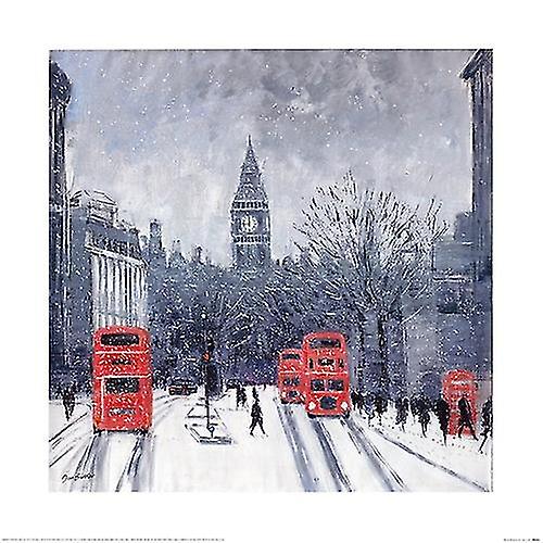 Jon Barker Wintry Whitehall Poster