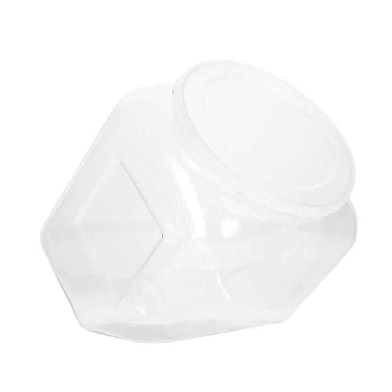 16X13cm Transparent Color Sugar Caddies 1pc Transparent Plastic Balloon Can Boutique Balloon Display