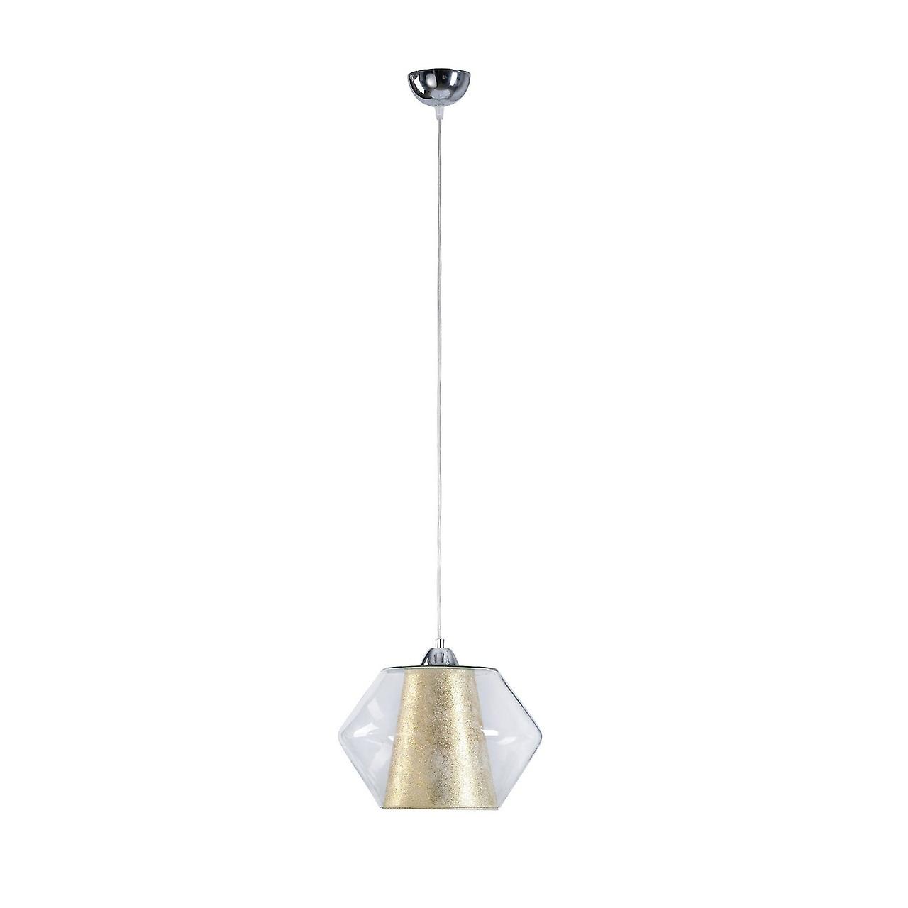 Keter Rodes Dome Pendant Ceiling Light Gold, 30cm, 1x E27