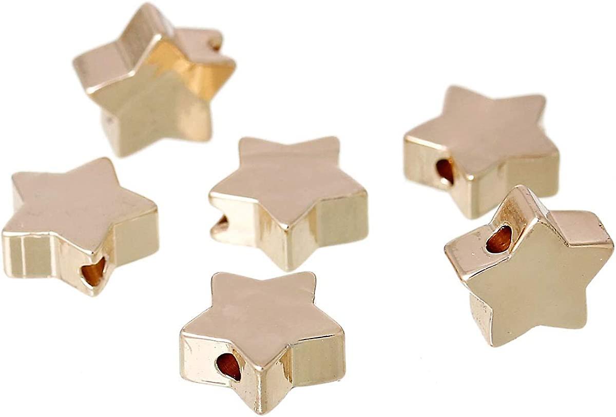 40 stk stjerneform avstandsstykker perler smykker funn stempling emner