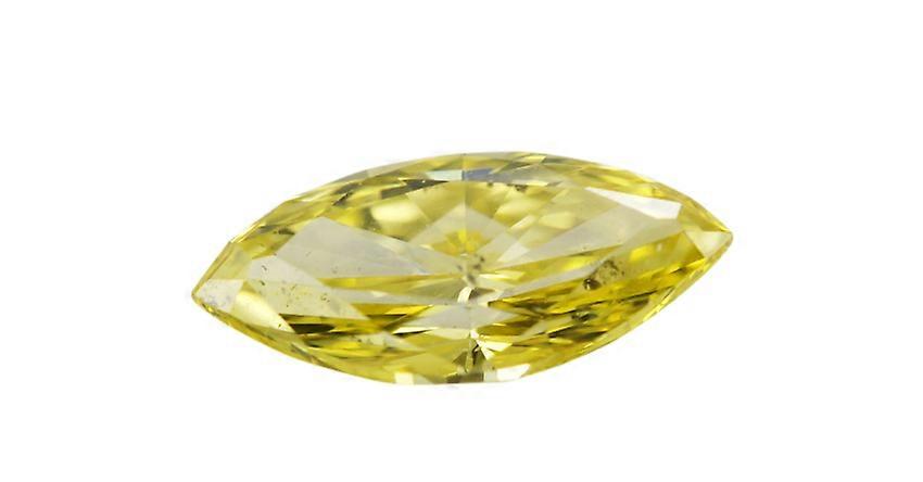 Marquise Cut Loose Diamond (1 Ct, Canary Yellow(Irradiated), ) Color, VS2 Clarity) IGL Certified