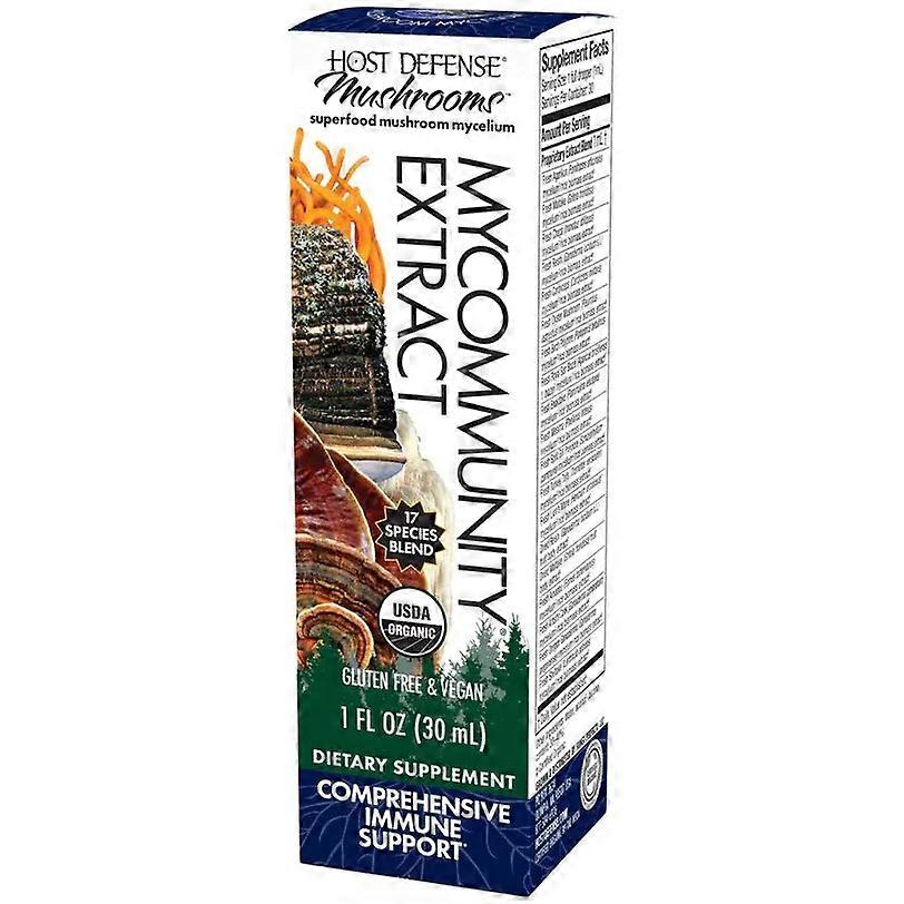 Host Defense Mycommunity Extract 1 Oz- Immune Support, 17 Mushroom Species Blend