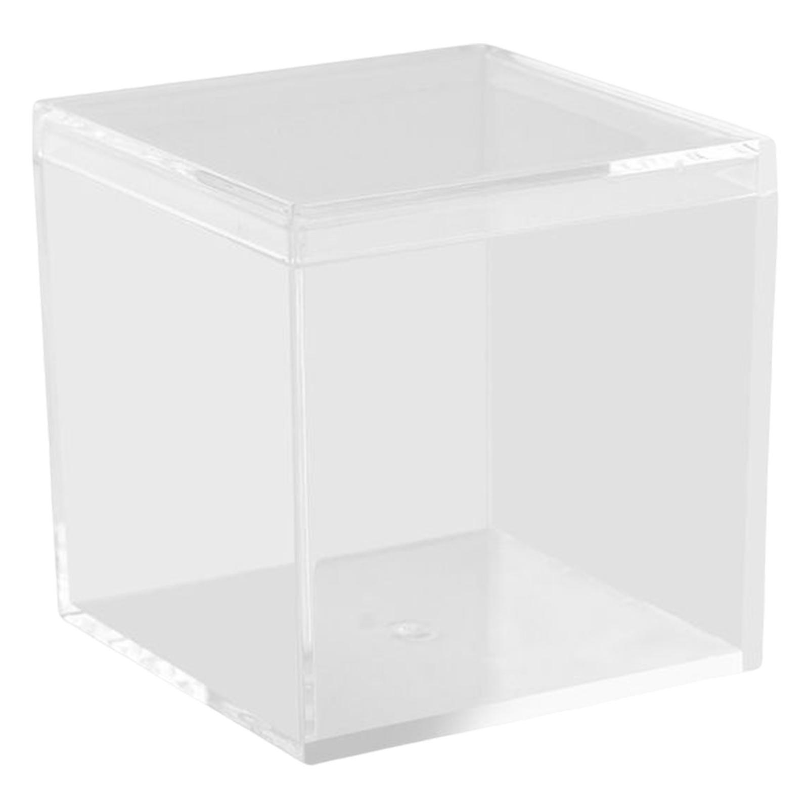 Transparent Candy Box Cube Boxes for Wedding Bridal Shower Cakes Candy  10cm