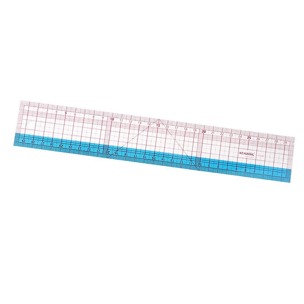 Plastic Multi-function Quilting Sewing Patchwork Ruler Measuring Tool 30cm