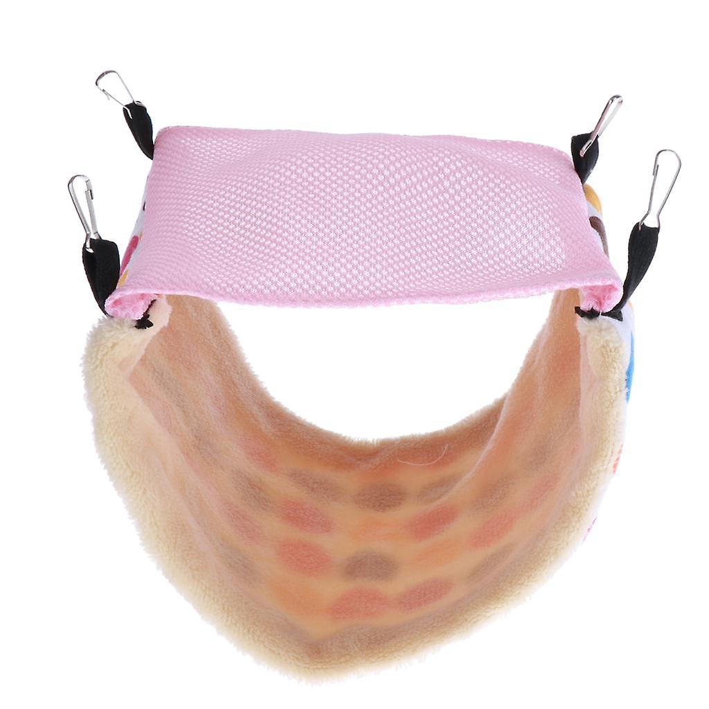 Small Animals Hammock Sleeping Bed Nest for Small Pet Squirrel Mice  Pink