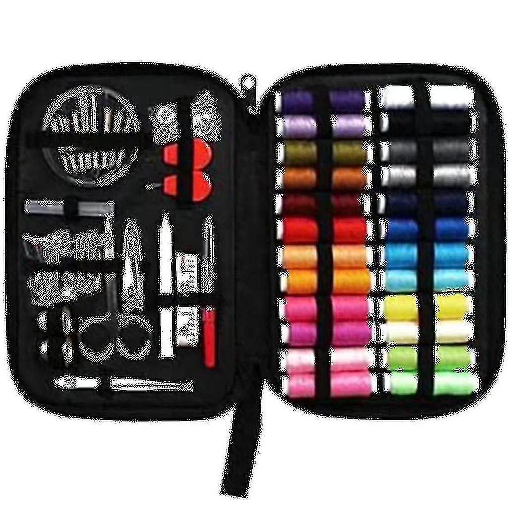 Home Travel Sewing Kit Case Needle Thread Tape Scissor Button Storage