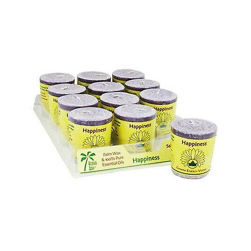Aloha Bay Candle Chakra Votive Happiness Violet, 12 Count (Pack of 1)