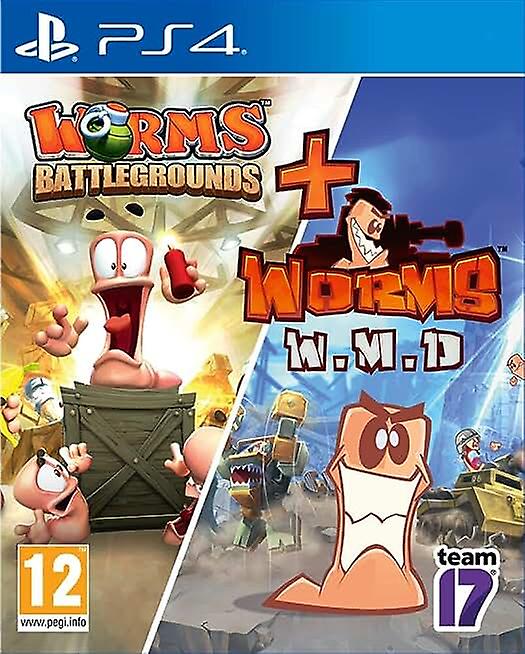 Worms Battlegrounds  Worms WMD (Double Pack) (PS4) - New & Sealed