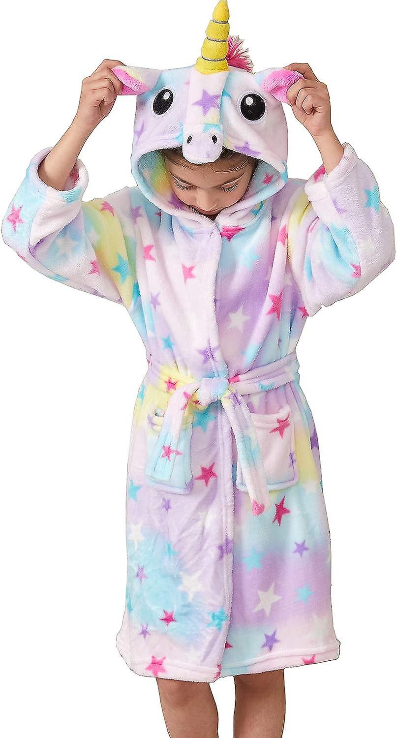 Dětský měkký jednorožec s kapucí župan župan noční košile jednorožec dívka dárek