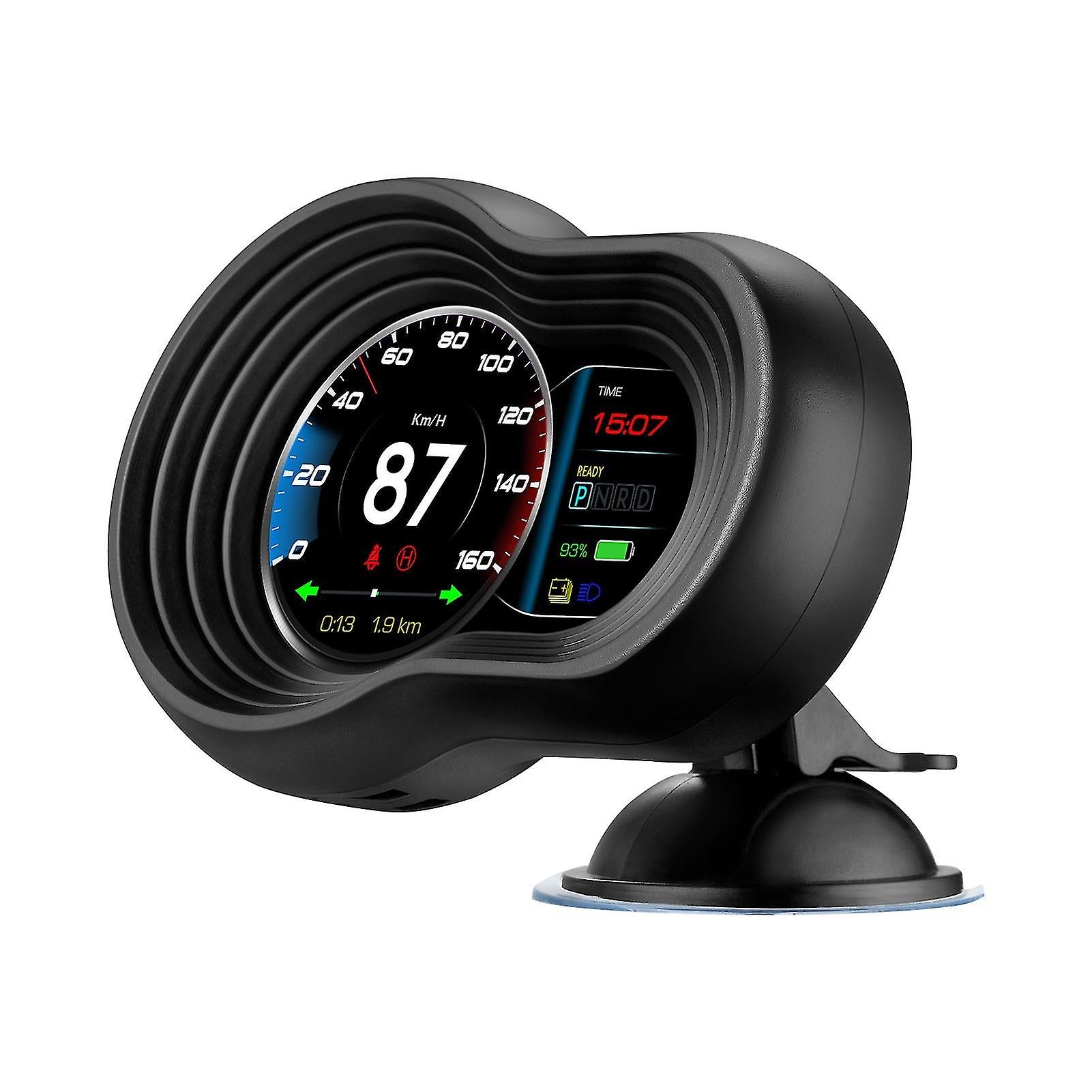 Black Hd Lcd Heads Up Display Multi-data Display Dashboard Lcd Digital Smart Gauge Replacement For Tesla Model 3 And Model Y