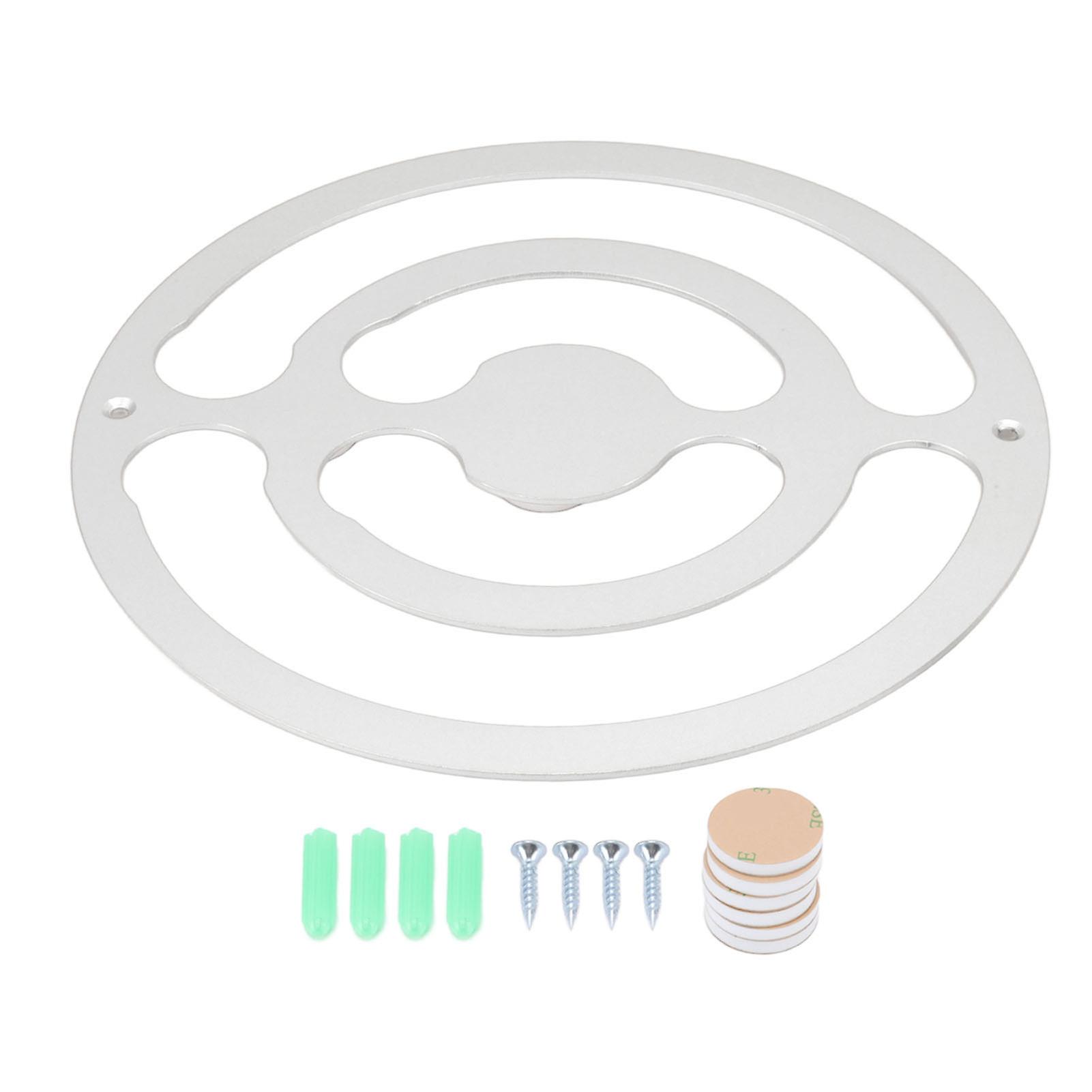 Space-Saving Silver Aluminum Coffee Pod Holder with Adhesive Backing