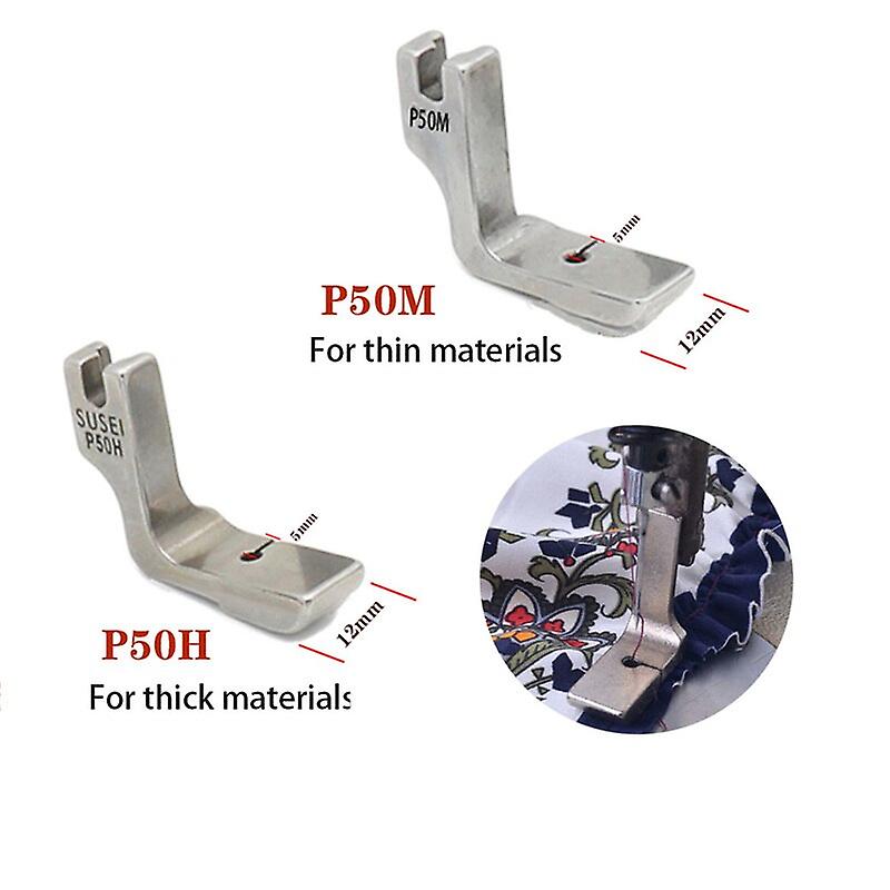 Pied-de-biche de machine à coudre P5 P5w P50h Plissé/froncé Pied-de-biche Pied-de-biche large / étroit Double couche Pied de biche de rides