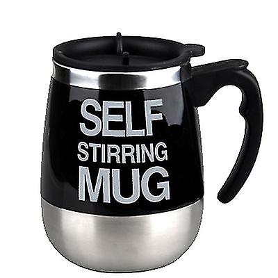 400 مل حليب بودرة أسود 450 مل كوب خلط أوتوماتيكي ، فنجان قهوة كهرومغناطيسي كسول ، كوب مع أوراق التحريك Az11940