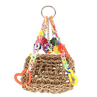 Bird Climbing Net Colourful Swing Hammock Chewing Hanging Mat for Decoration Playing S