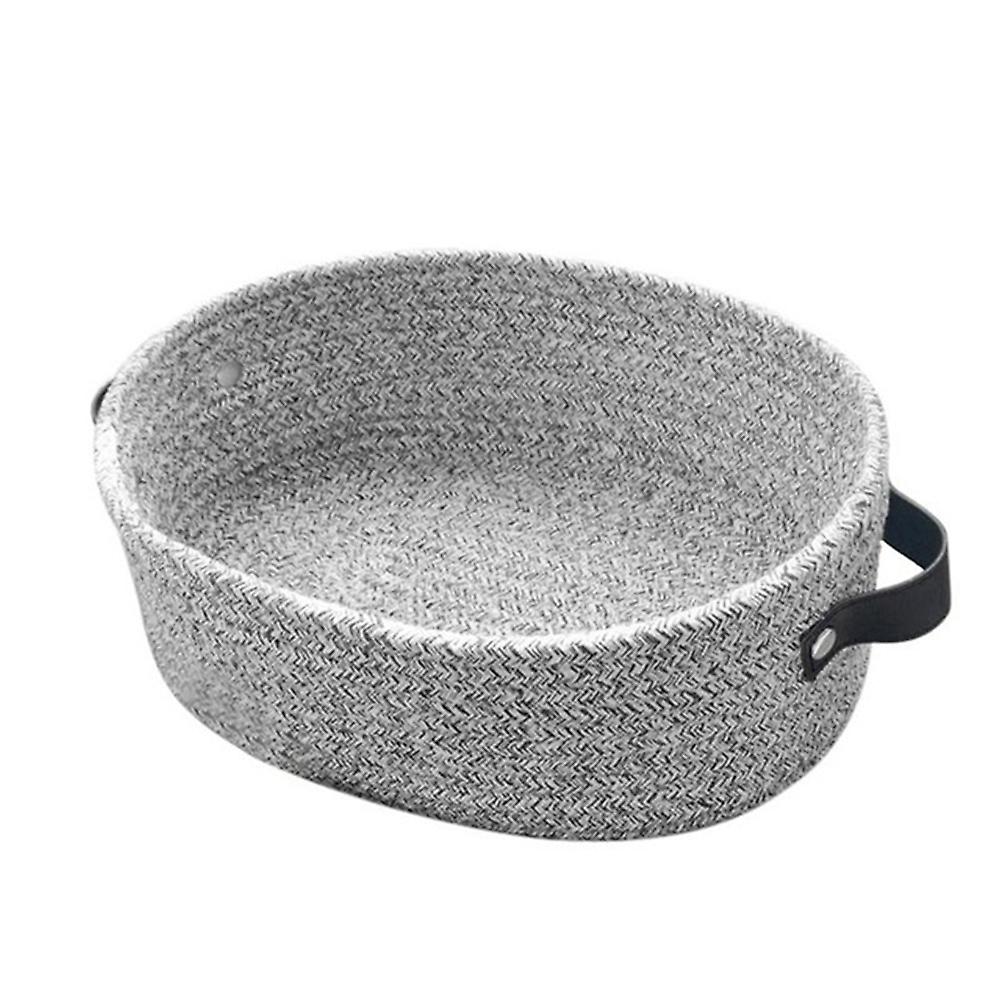 سطح المكتب تخزين سلة القطن المنسوجة اللعب مستحضرات التجميل Sundries حامل منظم مربع