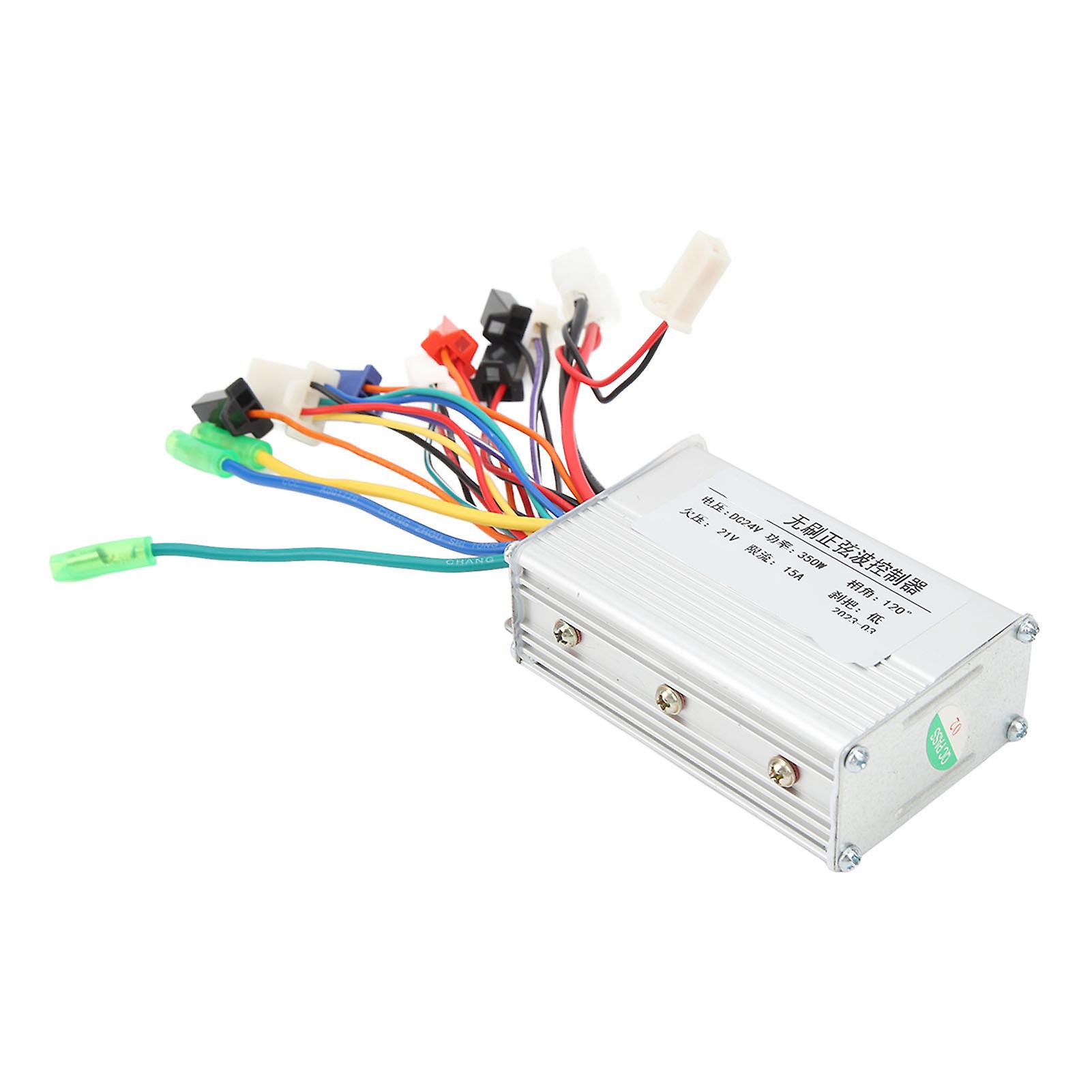 BuyWeek Brushless Motor Controller, 24V 350W Aluminum Alloy Brushless Motor Controller for Electric Bike Electric Scooter