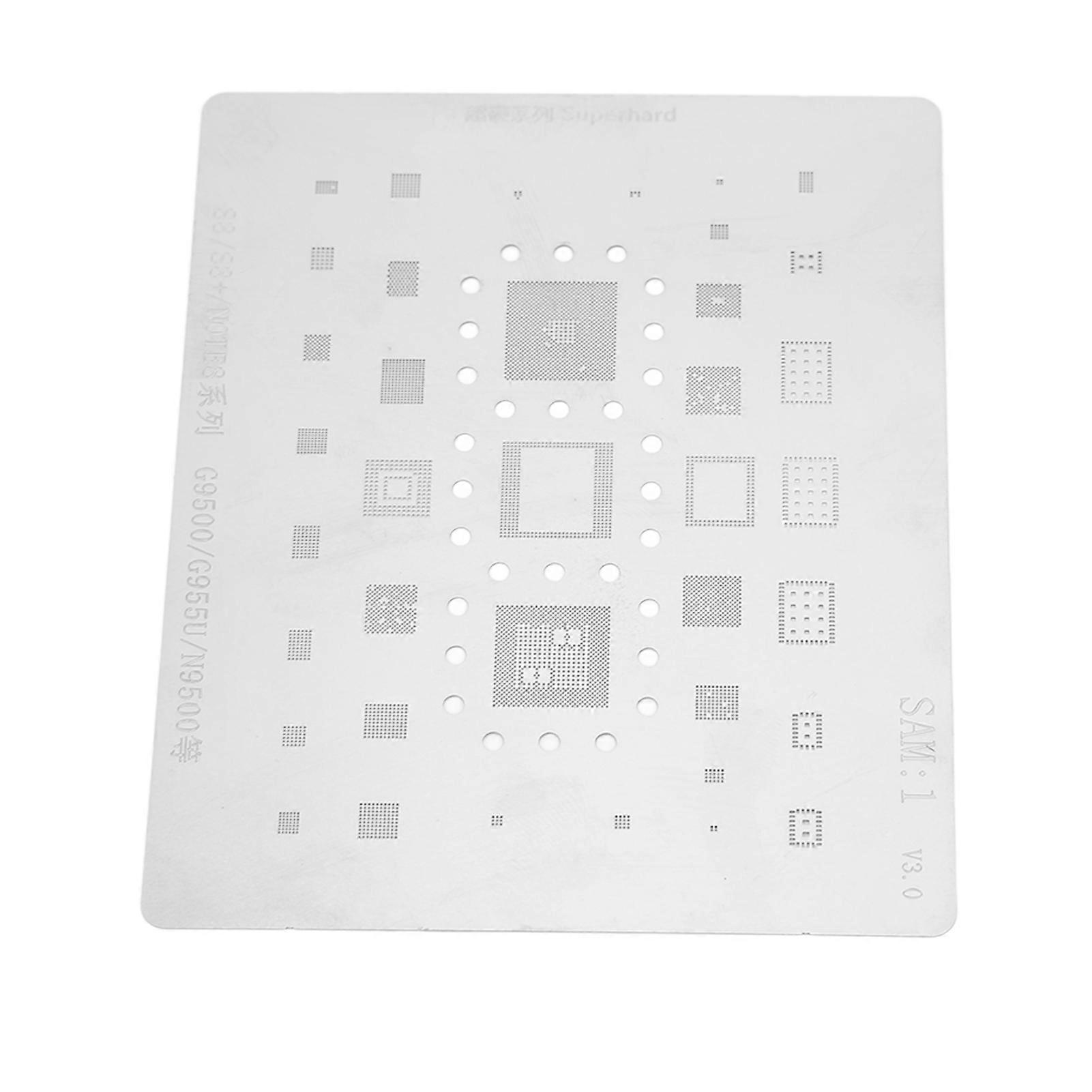 BGA Reballing Stencil Stainless Steel Tin Planting Template Accurate Positioning BGA Template for Samsung S8 S8+ NOTE8 