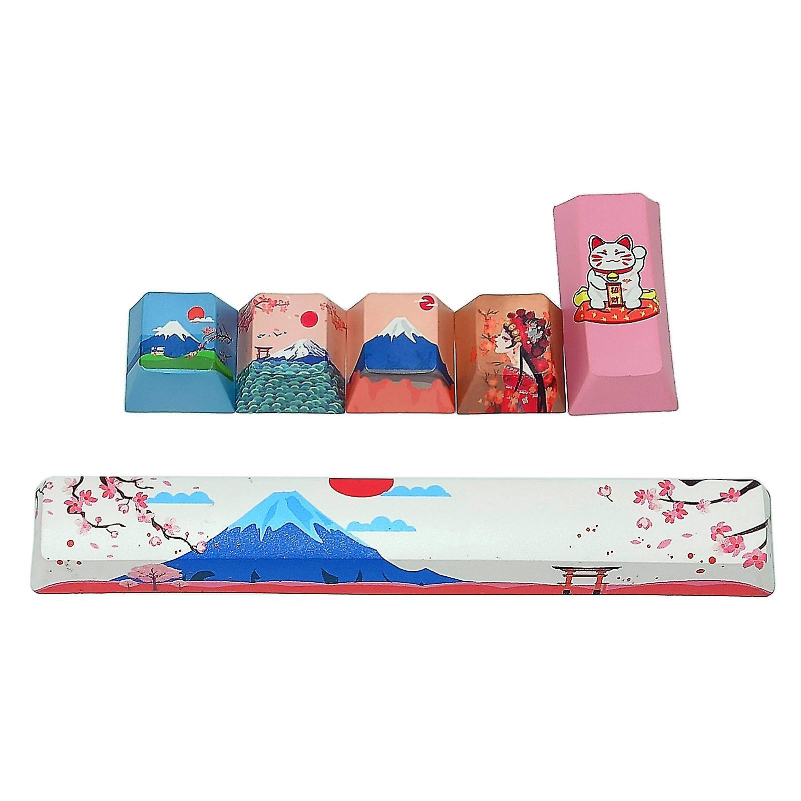 Custom Keyboard Keycaps Pbt 6.25u Spacebar R4 Enter Cherry Profile 6 Keys Cover