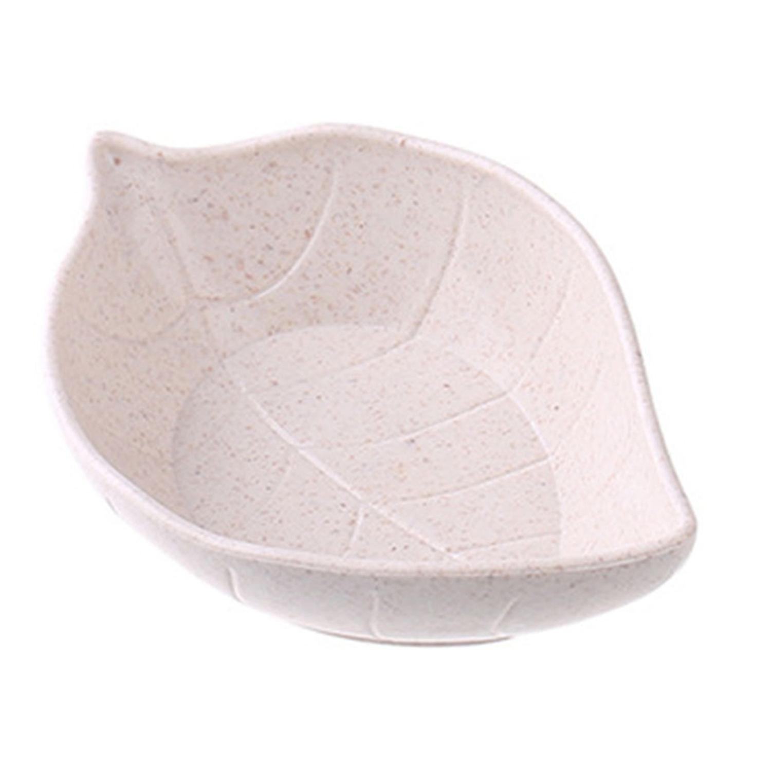 BoSaiD Creative Leaf Shape PP Seasoning Dish Sauce Vinegar Mini Plate Tool