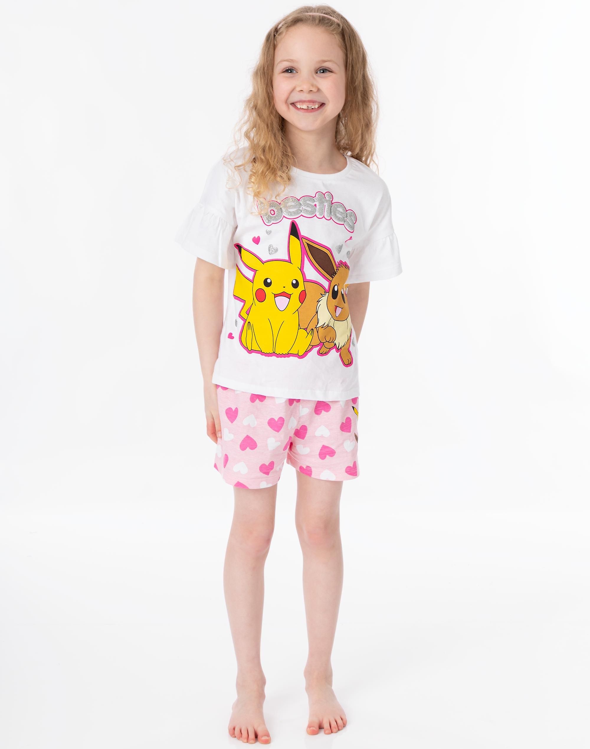 Pyjama Pokémon Enfant Garçon - T-shirt Pikachu Et Short Bleu