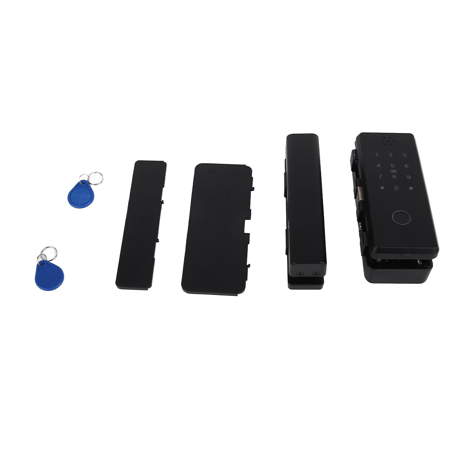 Electronic Glass Door Lock Fingerprint Keyless Entry Electronic Antitheft for Home Office