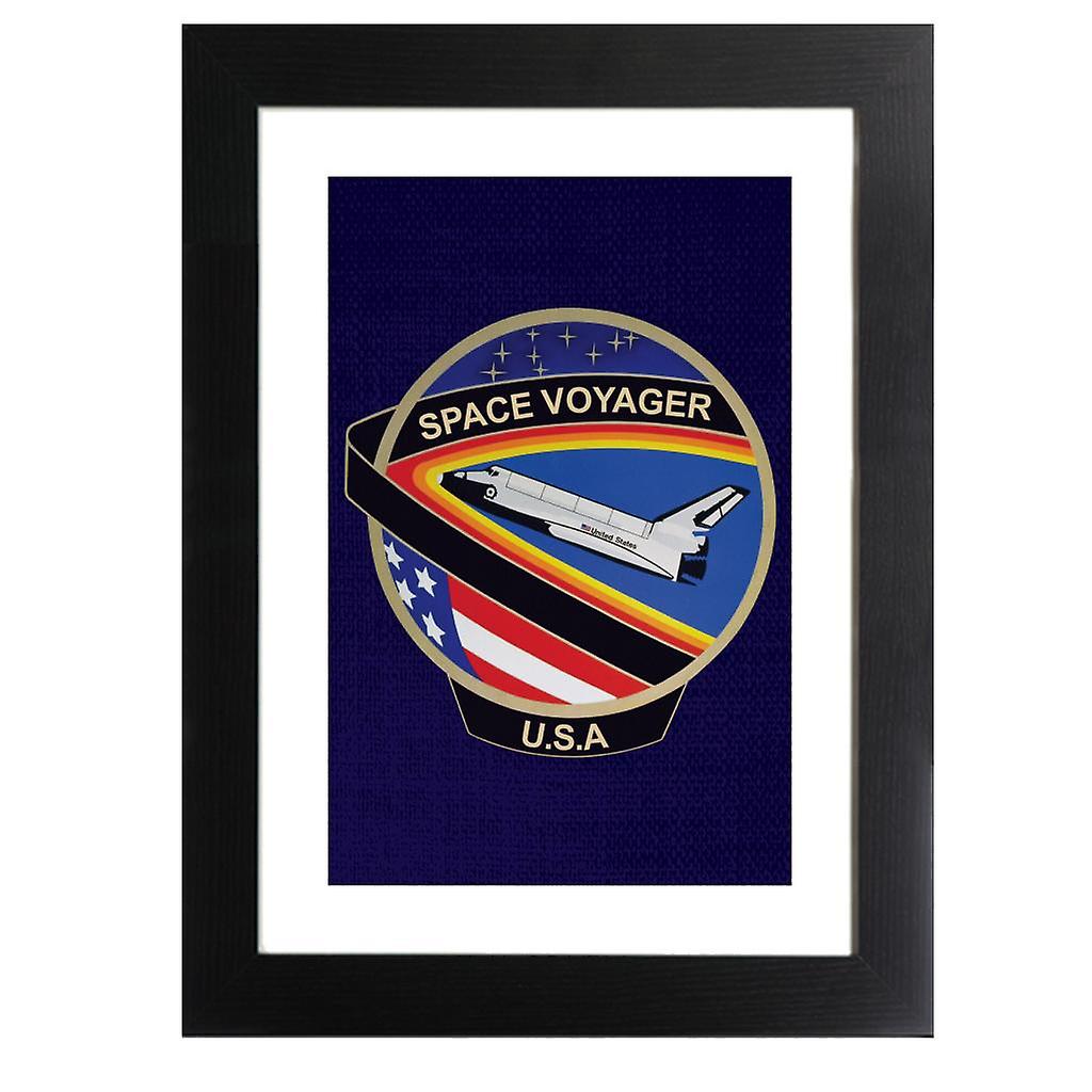 NASA STS 61C Space Shuttle Columbia Mission Patch Framed Print