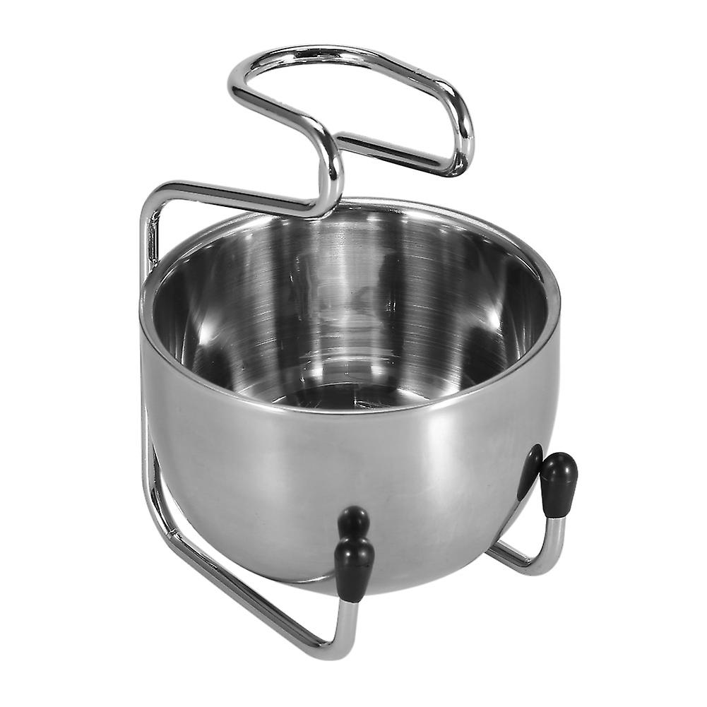 Support de blaireau en acier inoxydable, bol de rasage de sécurité, ensemble de toilettage
