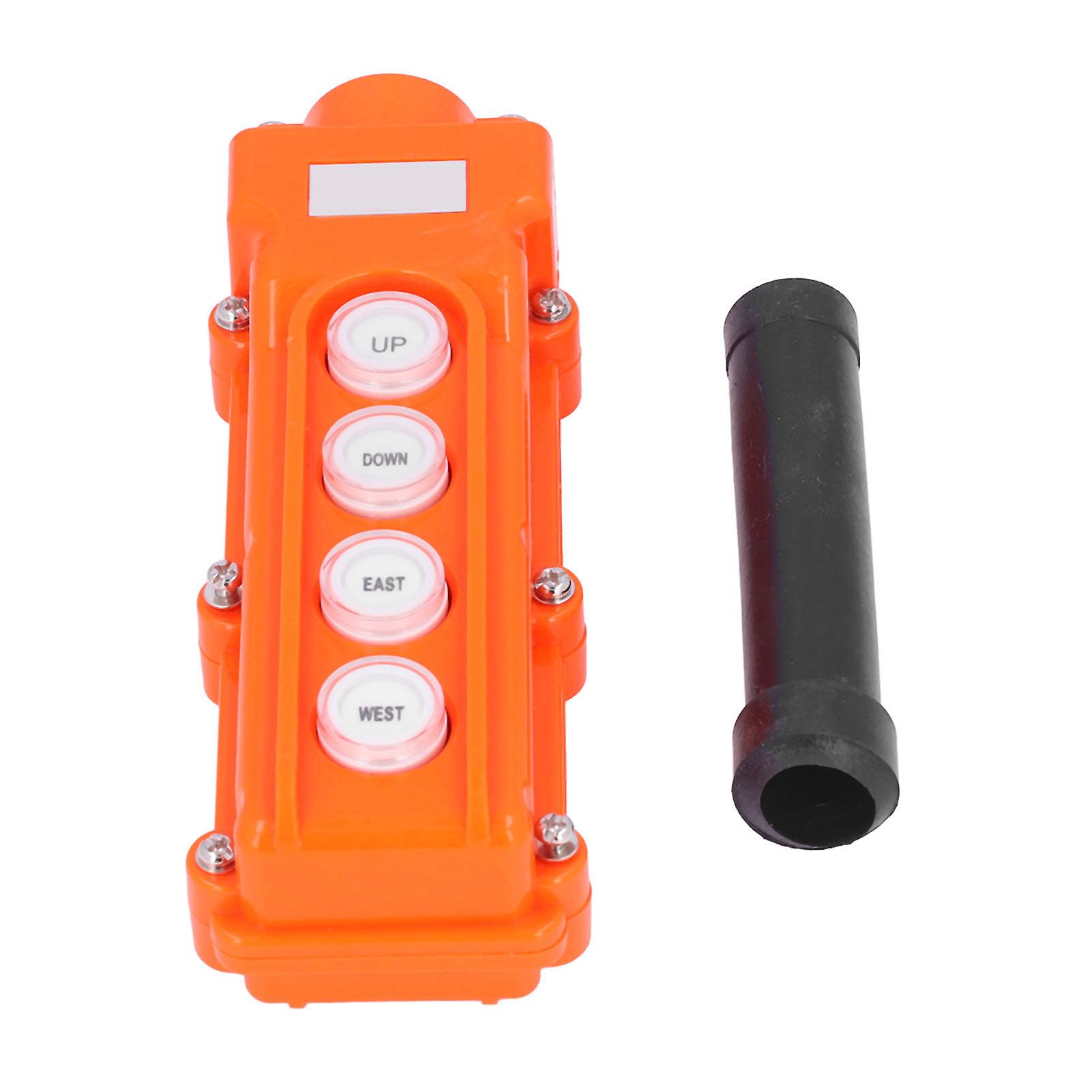 Ouitble Crane Button Box Crane Remote Control Hoist Switch Push Button Box Controller 220V/500V COB‑62