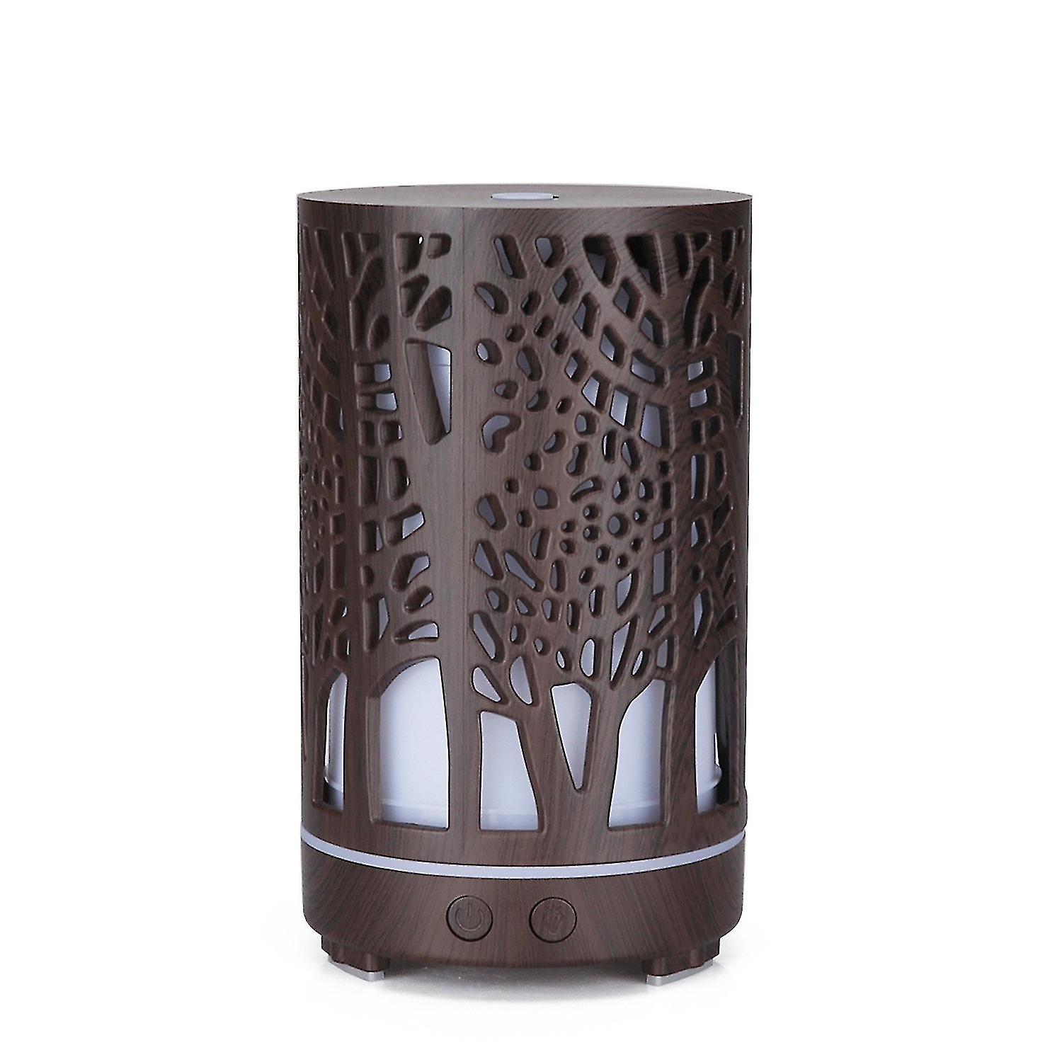 Dark Brown Essential Oil Diffuser, Aromatherapy Diffuser, Large Capacity Ultrasonic Humidifier Diffu