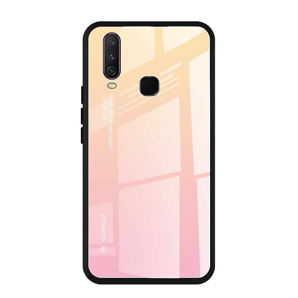 For Vivo X21 X23 Gradient Glass Pattern Anti-drop Protective Case