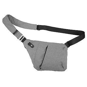 Wasserdichte graue Sling-Brusttasche für das Outdoor-Radfahren - modisch und mit hohem Fassungsvermögen