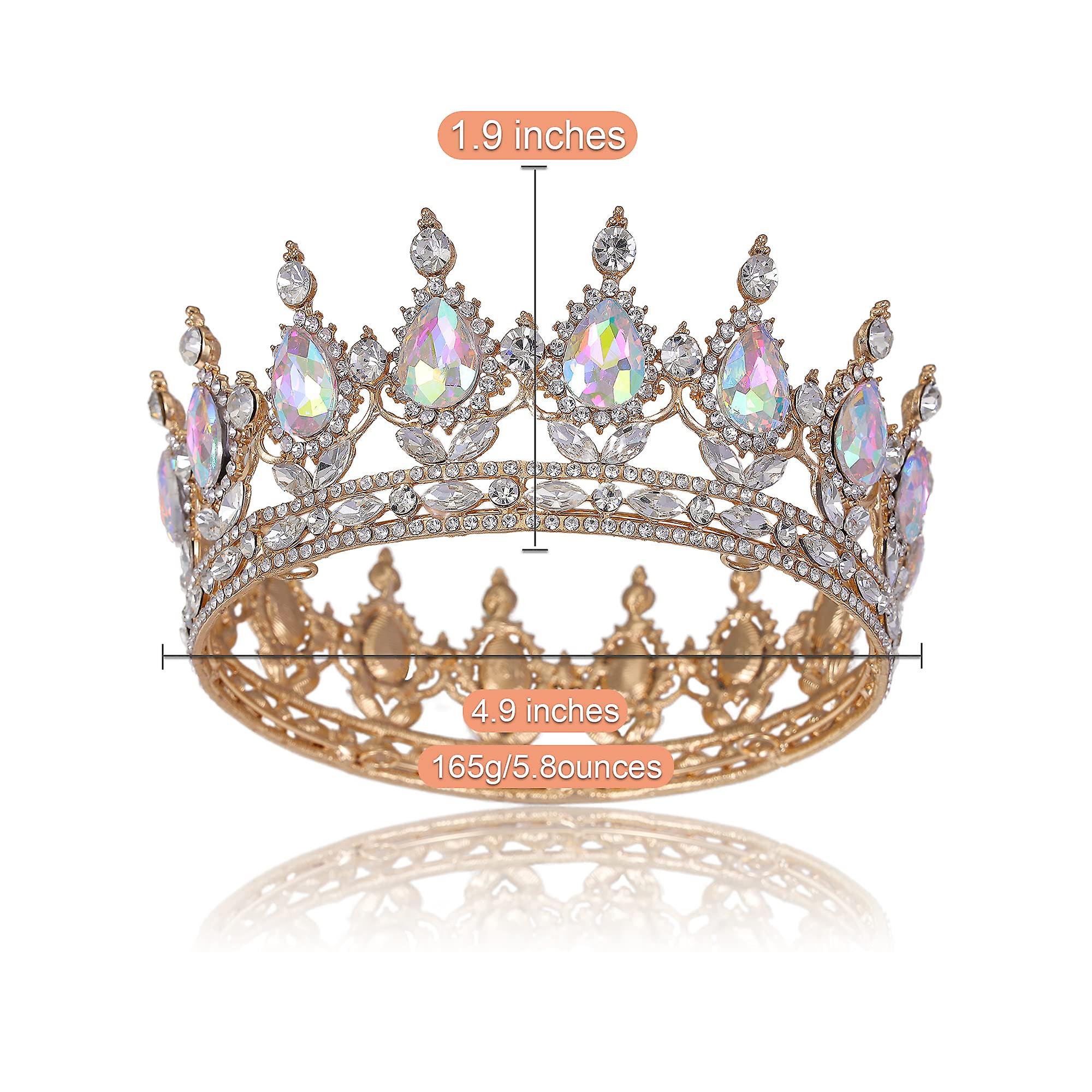 Corona Principessa In Cristallo Nero - Per Ragazze E Donne, Con Strass, Per Feste E Matrimoni - Foto 9