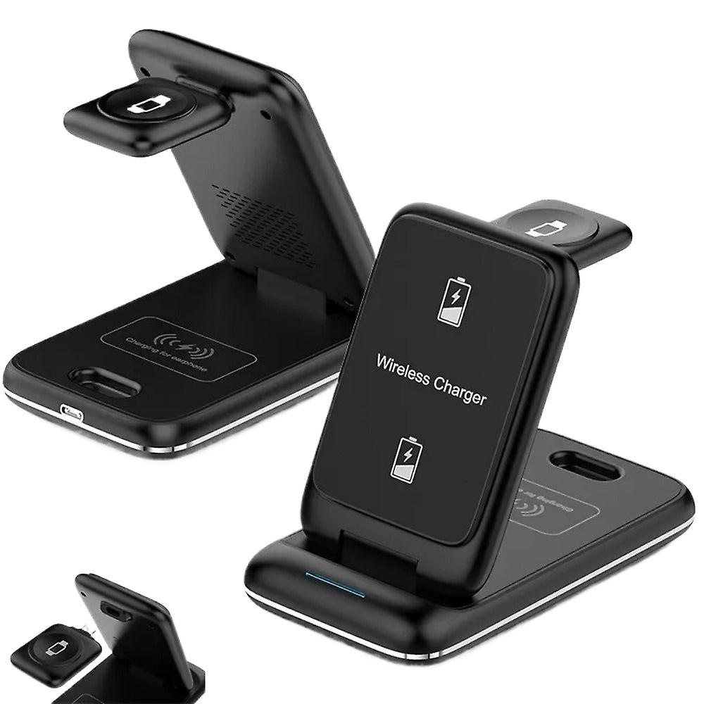 适用于 Iphone、Apple Watch、Airpods Pro 的 3 合 1 可折叠无线充电器支架 - 15w 快速充电