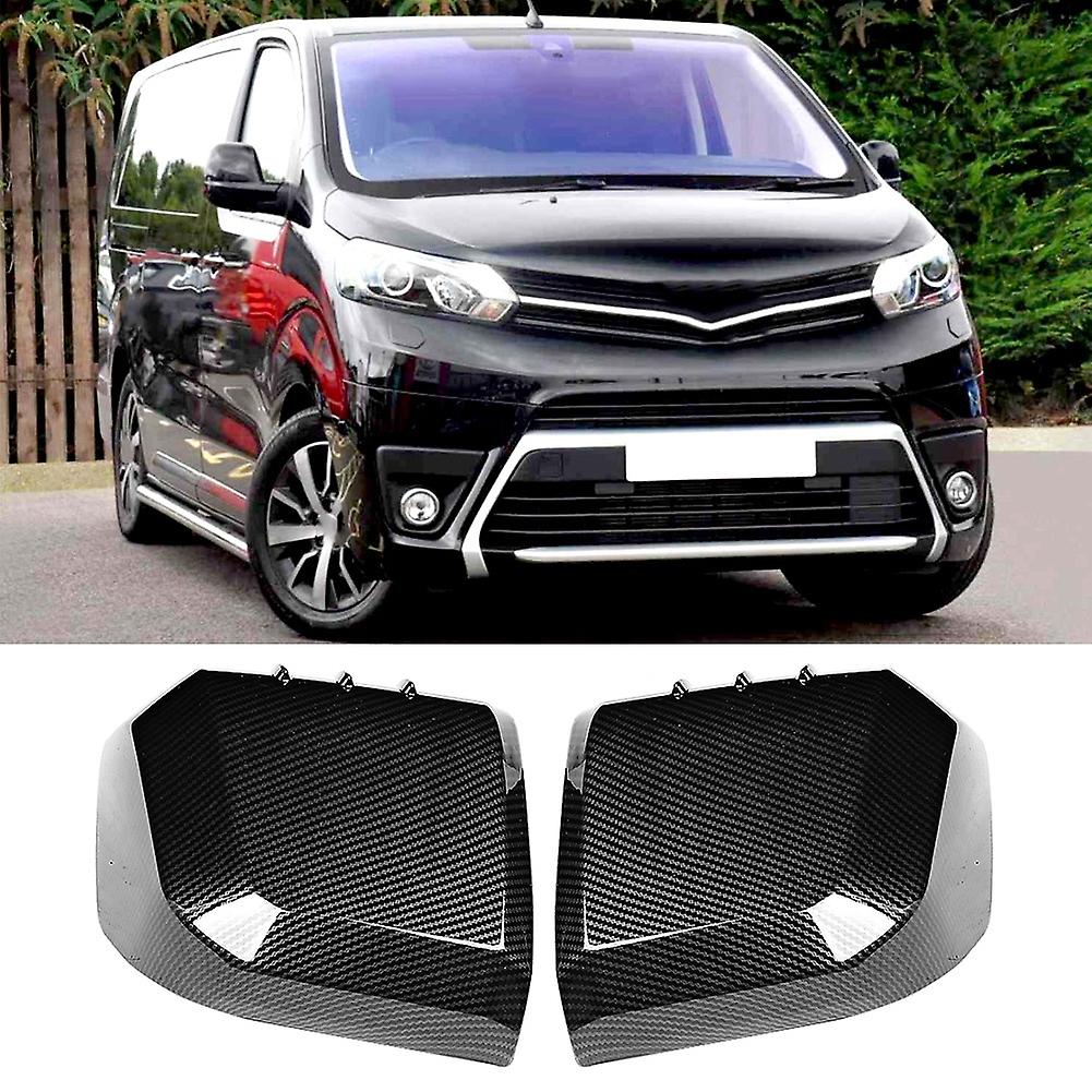 2pcs Carbon Fiber Side Mirror Covers for Hiace 2019