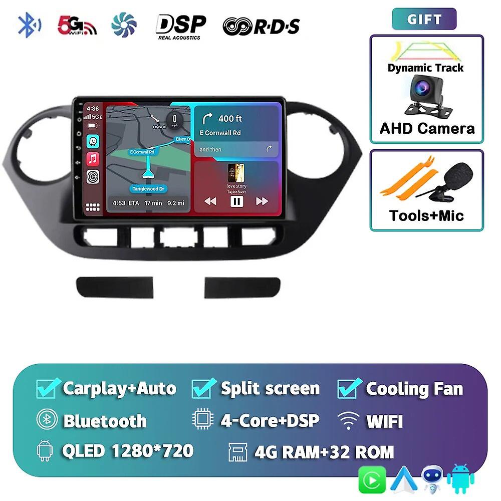 Android 13 Carplay Auto Car Radio For Hyundai Grand I10 2013-2018 Multimedia Player 2din Gps Navigation Stereo Dvd Head Unit Dsp