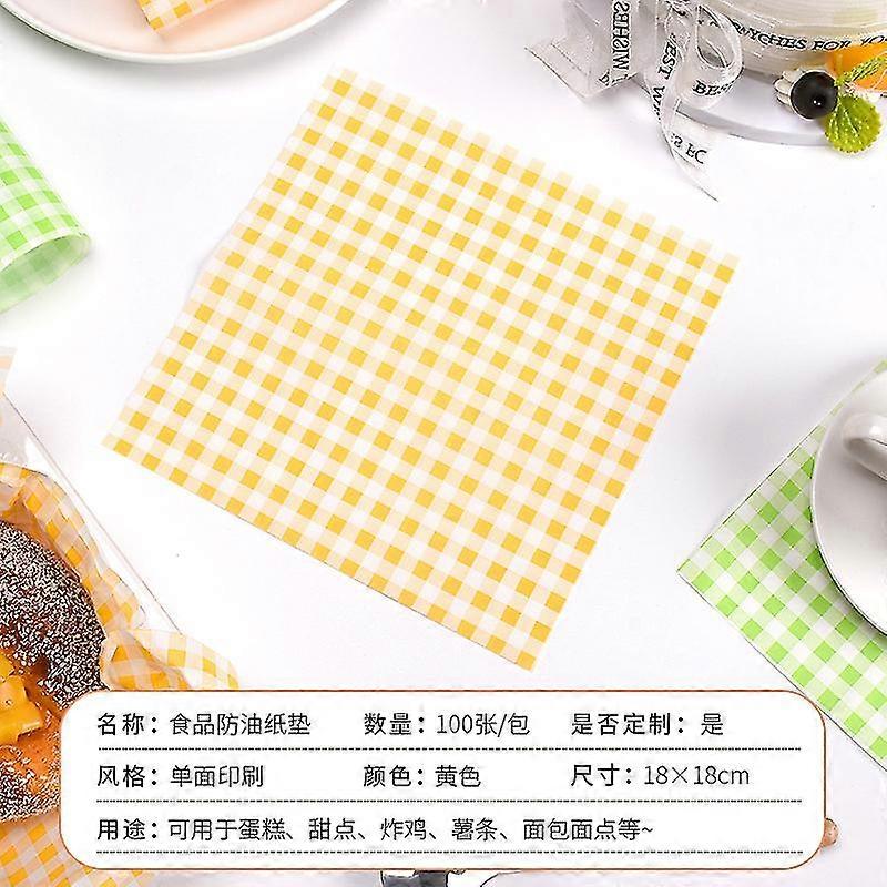 400PCS Baking Paper Sheets Sandwich Paper Liners Checkered Paper Sheets