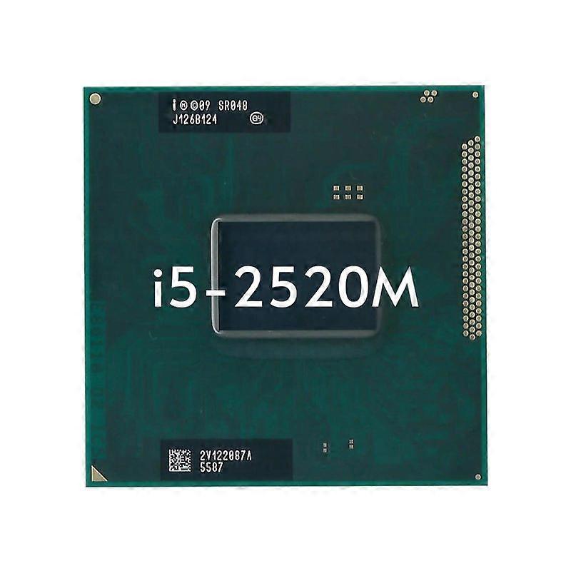 Core i5-2520M CPU - Socket PGA 988 2 Cores 4 Threads 2.5 GHz 3 MB L3 Cache 35W.