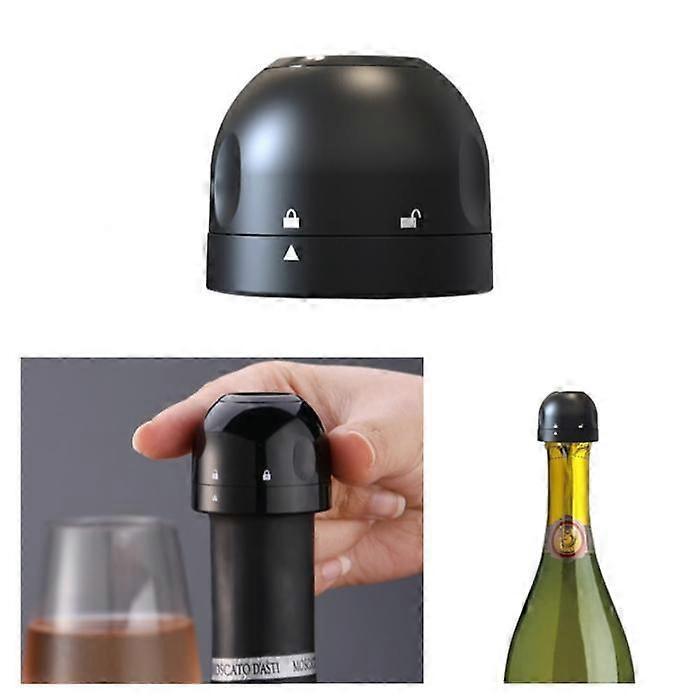 Champagne / Wine Cork - Vacuum Seal - Stopper Black