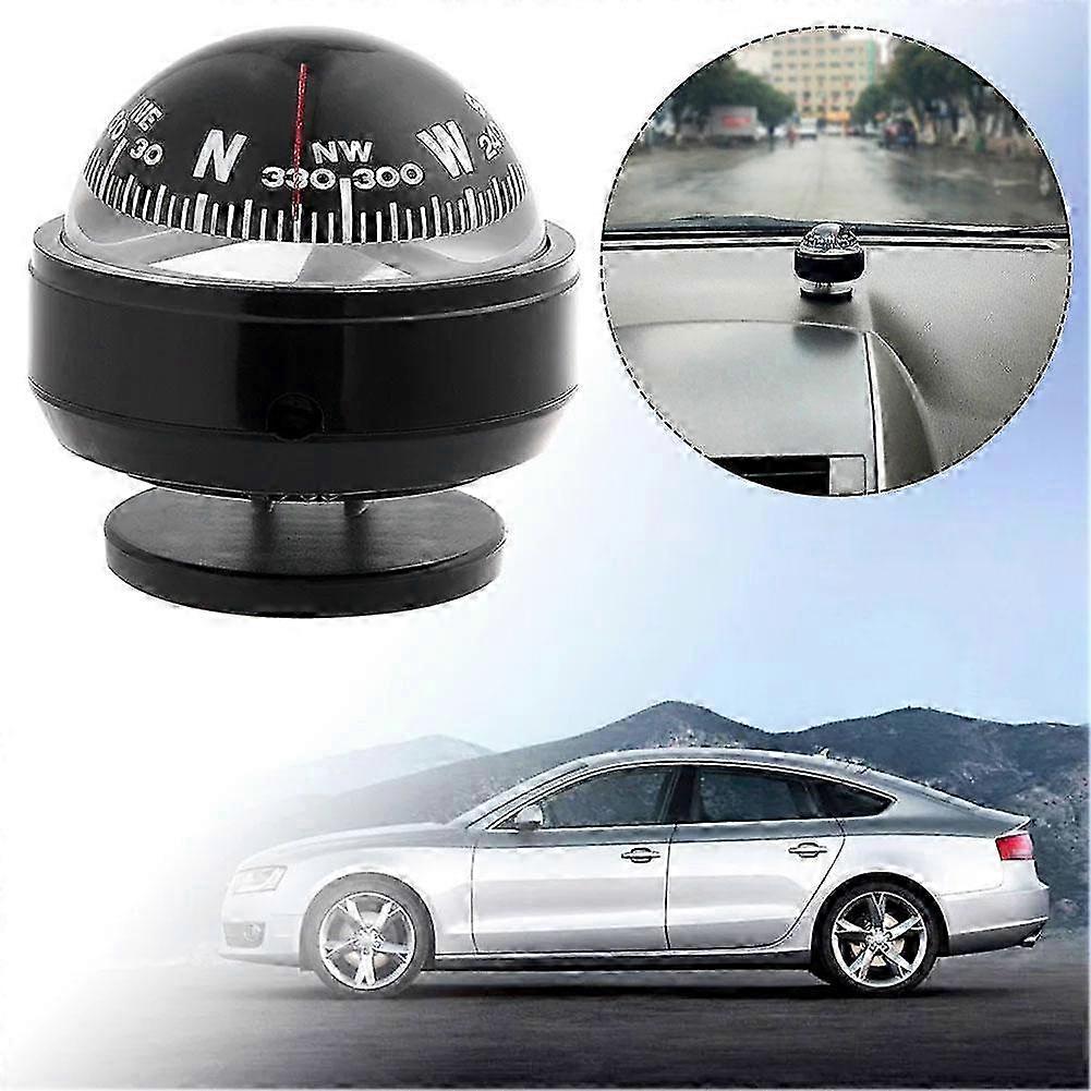 Car Dashboard Mount Navigation Compass Ball Guidance Tool Camping Hiking