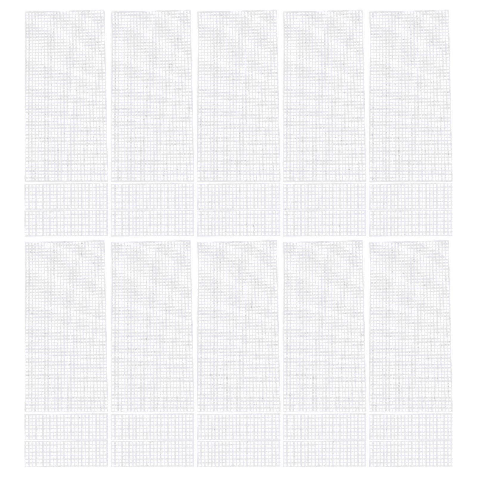 10pcs Plastic Mesh Sheets DIY Bag Mesh Sheets DIY Knitting Bag Material