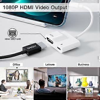 Lightning To Hdmi Digital Av Adapter For Iphone 14/13/12/ipad To