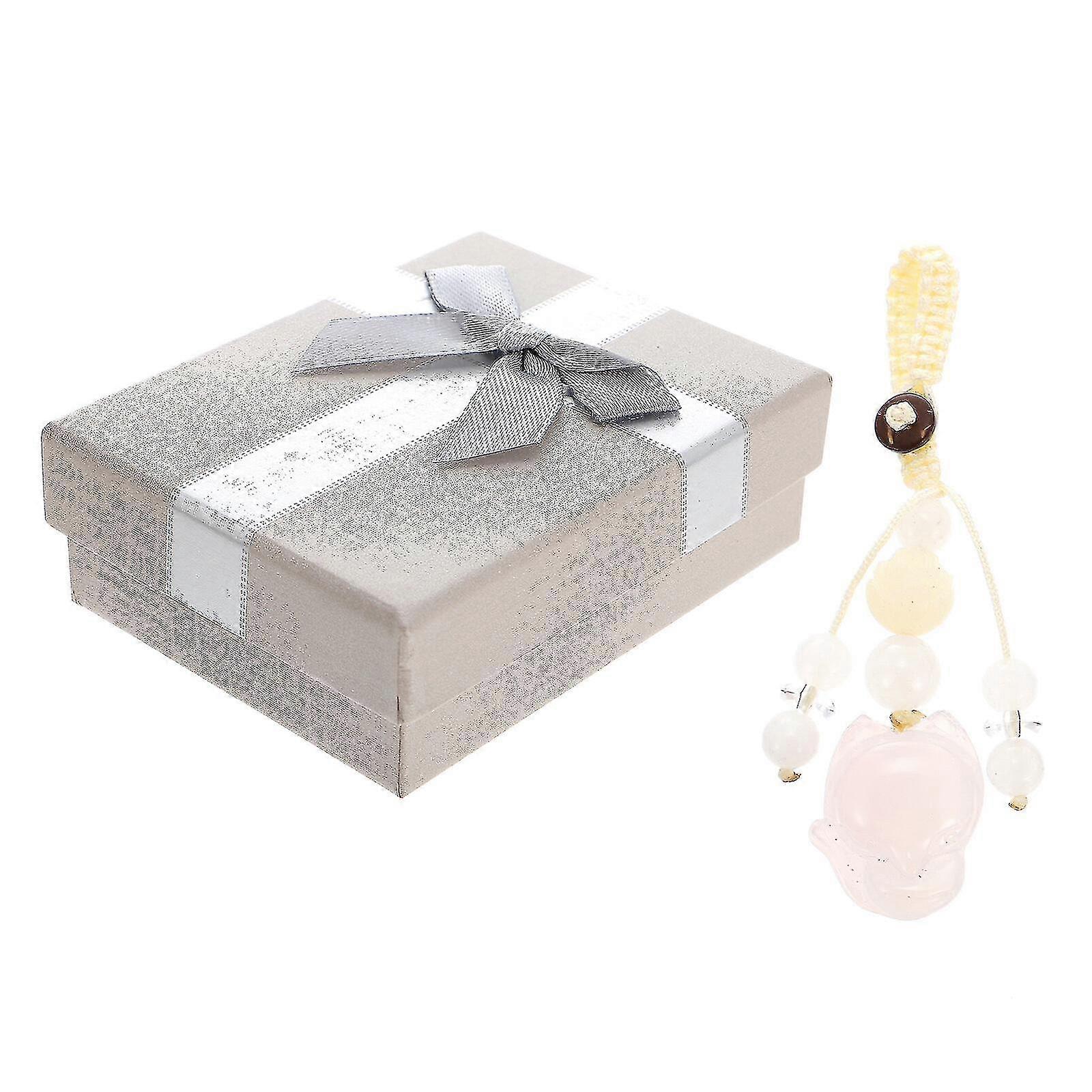 Jade Fox Sac Pendentif Pendentif Beau porte-clés Pendentif Sac à main Décor suspendu
