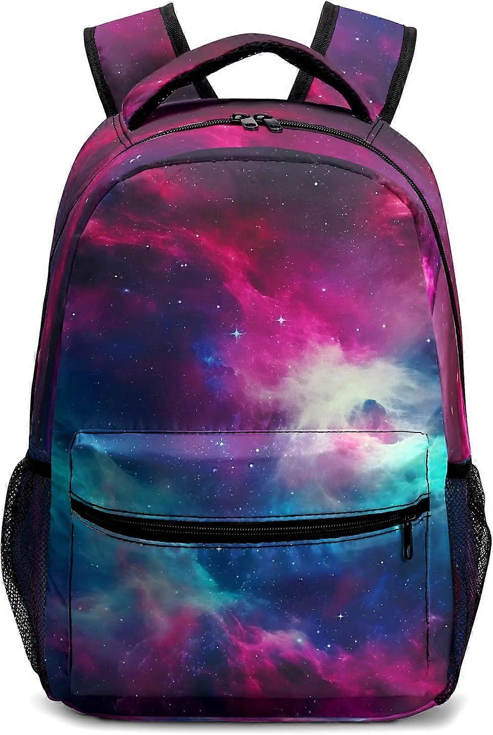 Galaxy Ryggsäck för pojkar Flickor Färgglada Space Barn Skolväska Mode Casual Daypack Ryggsäckar