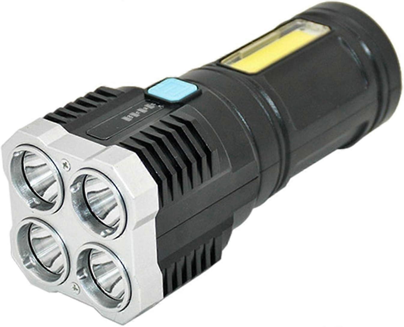 Flashlights (Standard) Super Bright LED Flashlight with COB Side Light USB Rechargeable Torch 4 Ligh